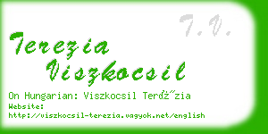 terezia viszkocsil business card